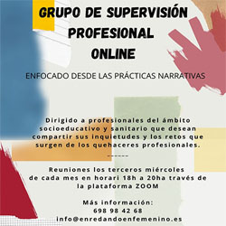 Grupo de Supervisión Profesional online desde el enfoque de las Prácticas Narrativas